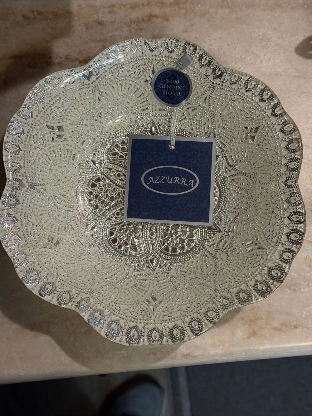 Azzurra silver decorative bowl - Picture 2 of 7